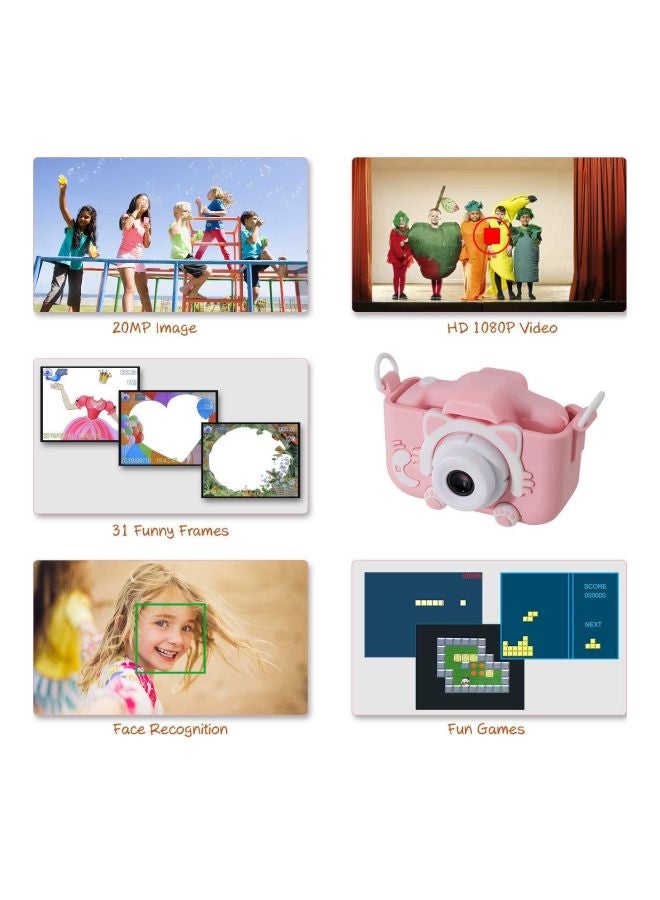 Kids Rechargeable Digital Camera With A USB wire 1080P - Image 3