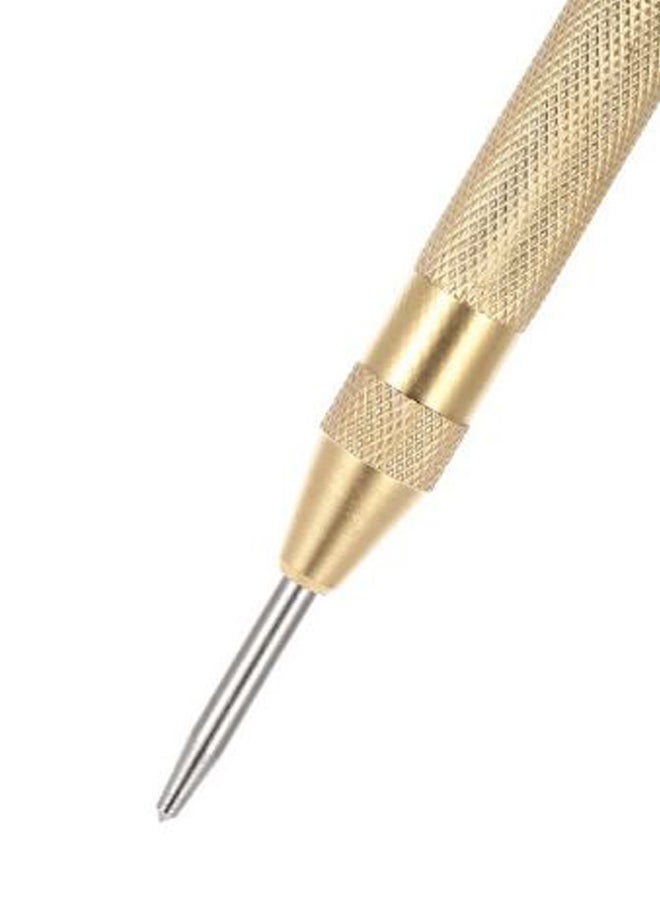 Automatic Centre Punch Spring Loaded Dent Marker Gold/Silver - Image 2