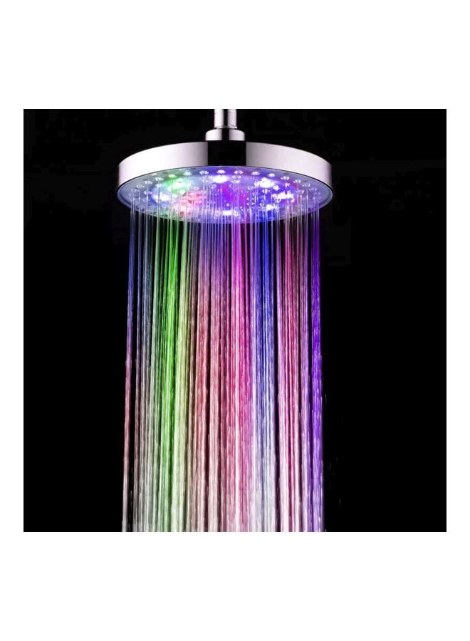 رأس دش بمصابيح LED بـ8 ألوان متغيرة أحمر/أزرق/أخضر 21x21x8سم - Image 3