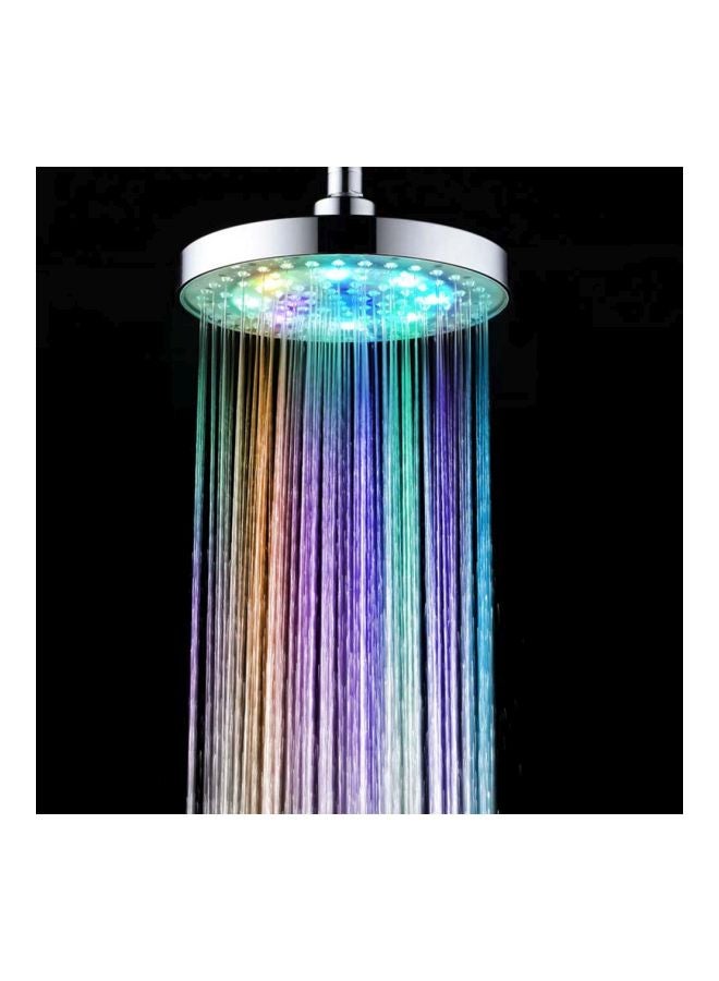 رأس دش بمصابيح LED بـ8 ألوان متغيرة أحمر/أزرق/أخضر 21x21x8سم - Image 2