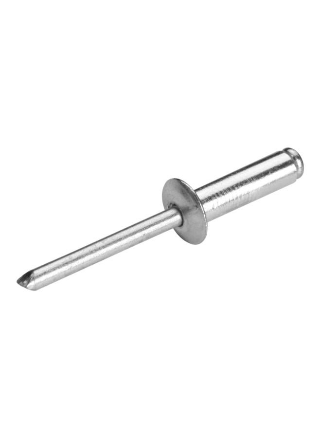 50-Piece Open End Blind Rivet Set Silver 4x10mm