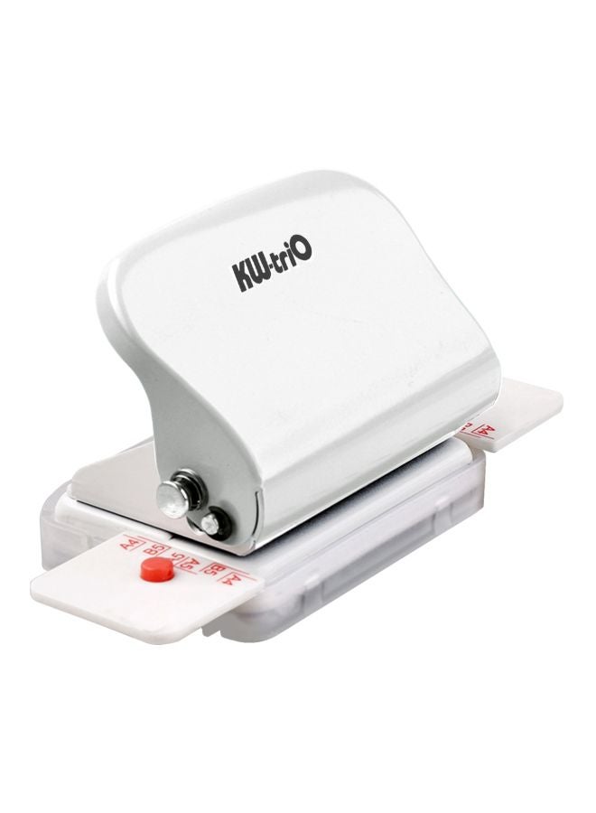 Kw-trio 6-Hole Metal Desktop Puncher White  - Image 3