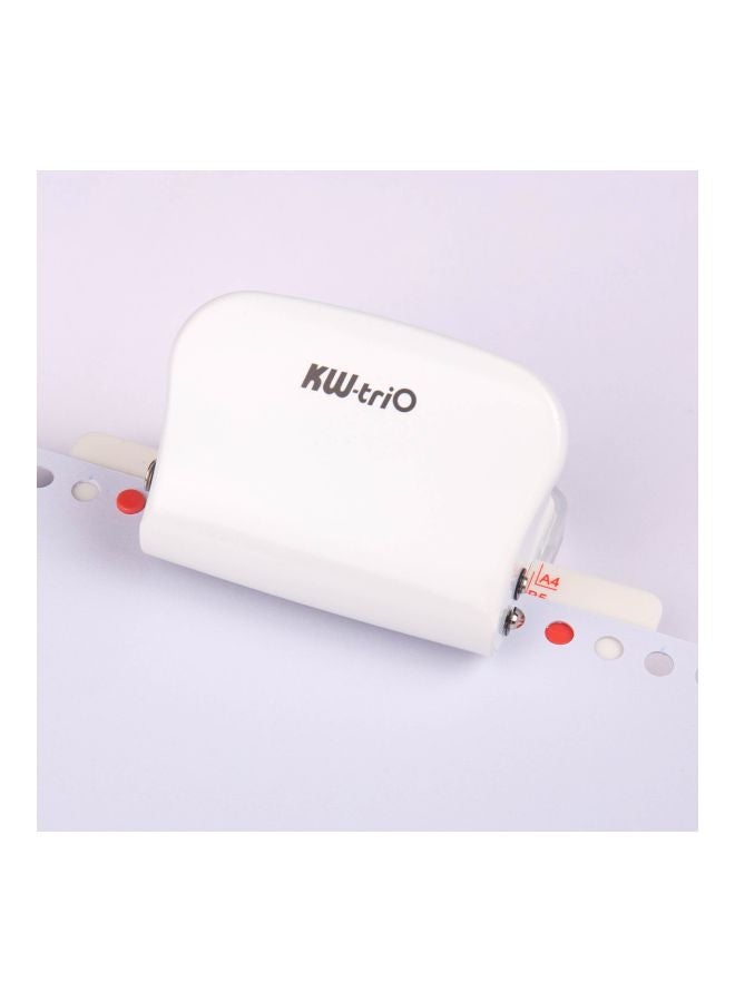 Kw-trio 6-Hole Metal Desktop Puncher White  - Image 5