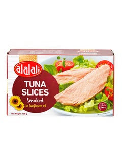 Al Alali Smoked Tuna Slices In Sunflower Oil 160grams  - Image 1