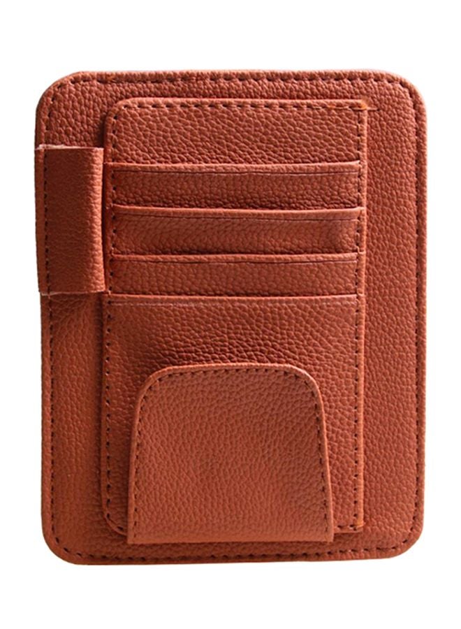 Bluelans Universal Car Sun Visor Card Pen Holder 