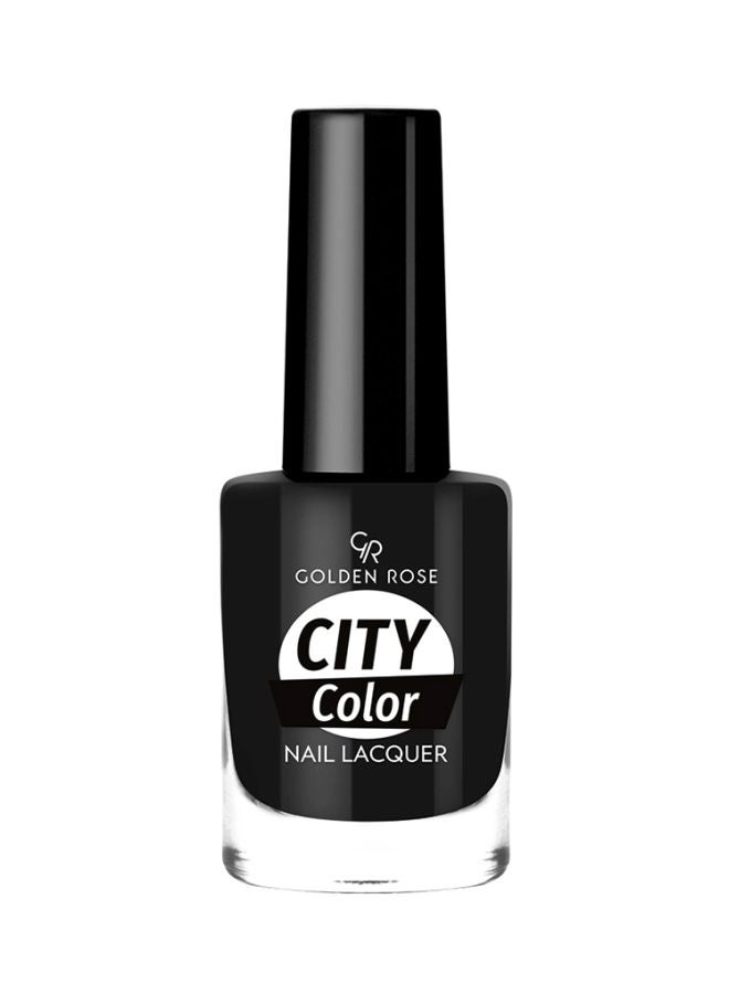 جولدن روز طلاء الأظافر سيتي كولور أسود