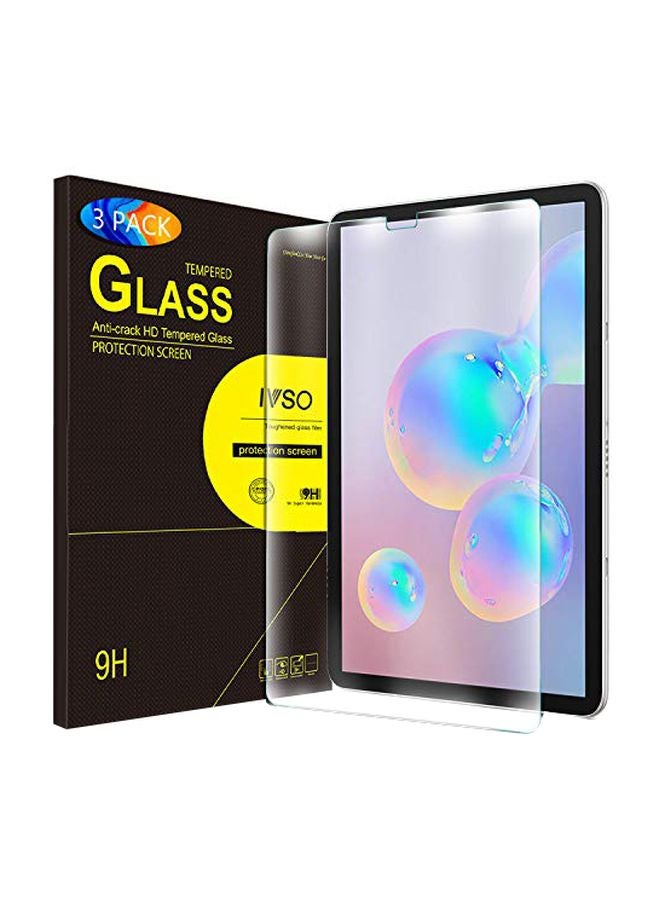 IVSO Pack Of 3 Tempered Glass Screen Protector For Samsung Galaxy Tab S6 Clear - Image 1