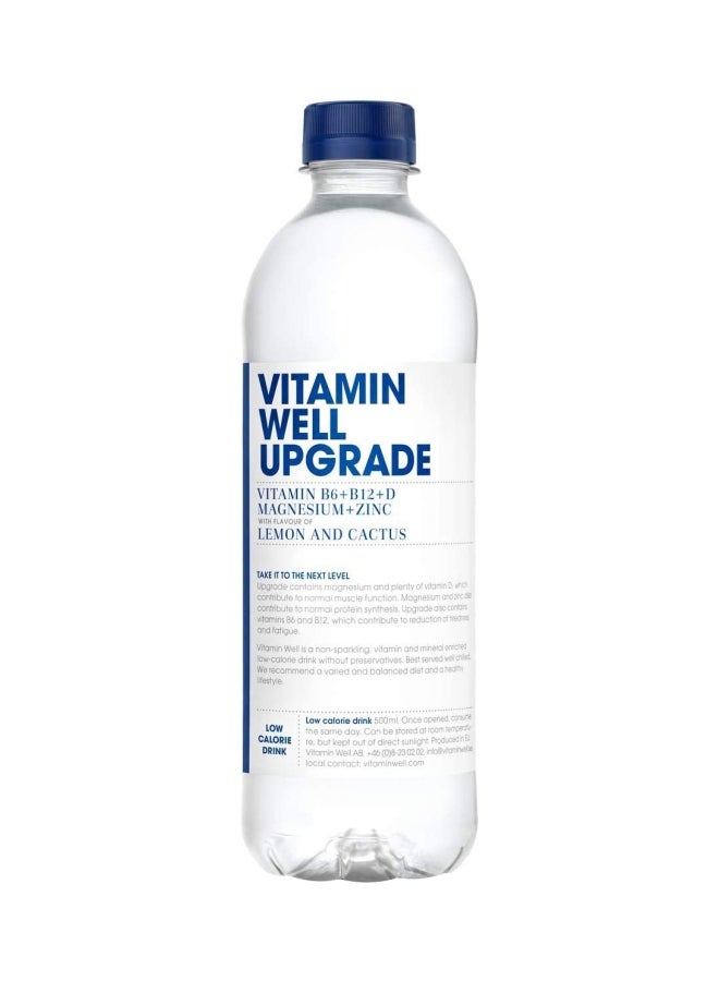Vitamin Well - Upgrade Lemon And Cactus With Vitamins B6 B12 And D Plus Biotin Folic Acid box of 12 bottle x 500 ml - Image 1