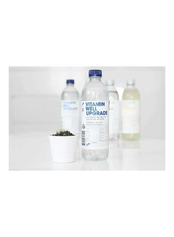Vitamin Well - Upgrade Lemon And Cactus With Vitamins B6 B12 And D Plus Biotin Folic Acid box of 12 bottle x 500 ml - Image 1