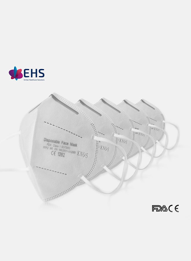 EHS KN95 Disposable Face Mask White 20cm  - Image 2
