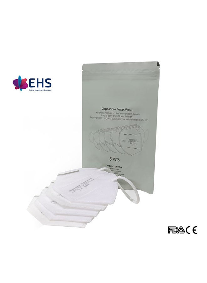 EHS KN95 Disposable Face Mask White 20cm  - Image 3