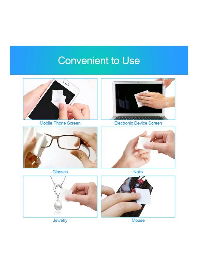 100-Piece Disposable Alcohol Cotton Pads White 3x6centimeter - Image 3