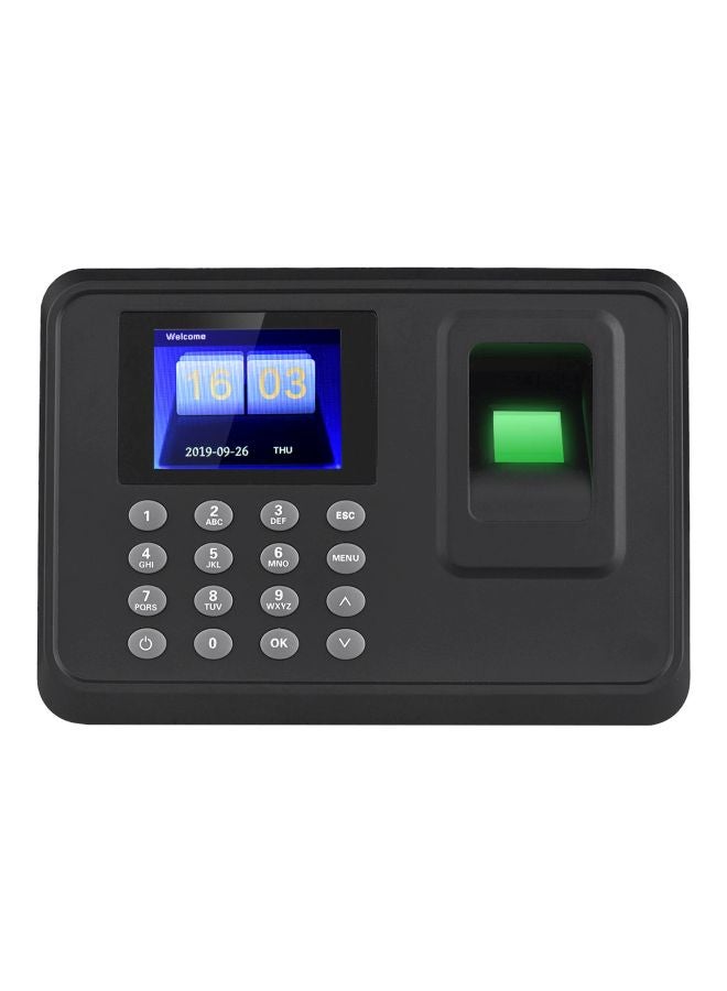 آلة تسجيل الحضور البيومترية الذكية أسود/رمادي/أزرق - Image 1
