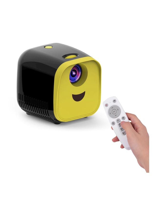 Mini LED Video Projector - UK Plug Black/Yellow - Image 4