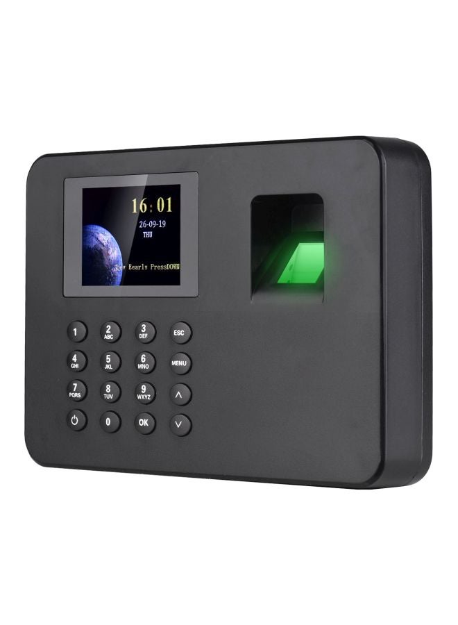 Generic Biometric Attendance Machine - US Plug Black  - Image 2