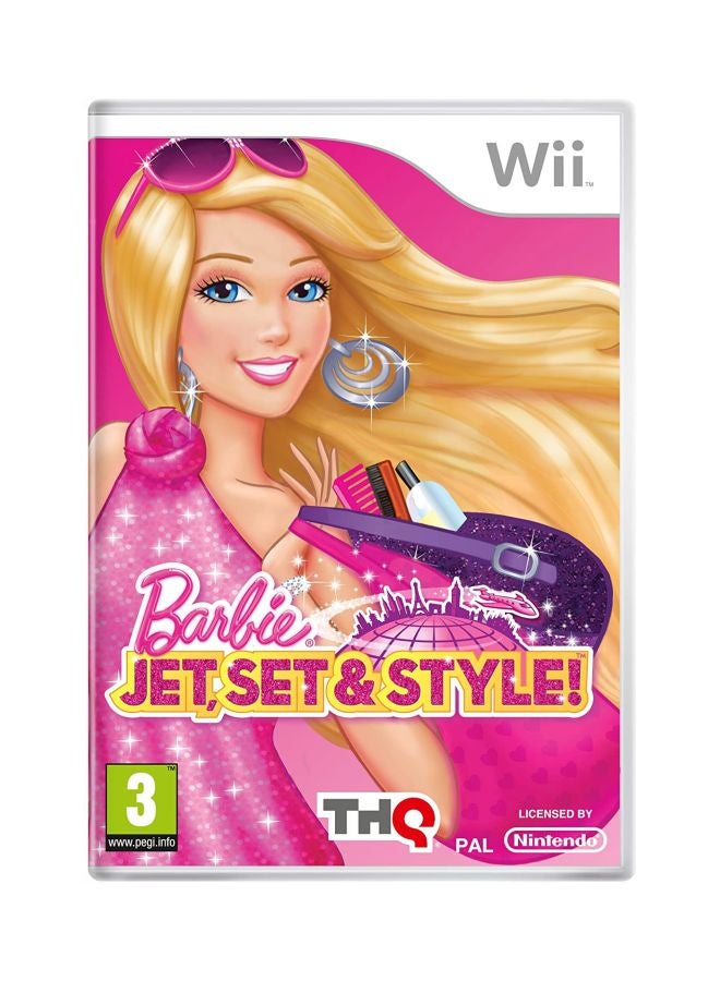 تى اتش كيو لعبة "Barbie Jet Set And Style " - لجهاز ألعاب نينتيندو وي - children_s - nintendo_wii - Image 1