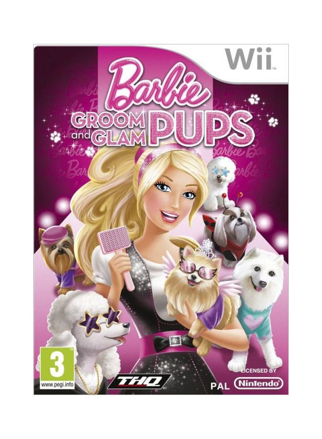 تى اتش كيو لعبة "Barbie Groom And Glam Pups" - لجهاز نينتندو وي - children_s - nintendo_wii - Image 1