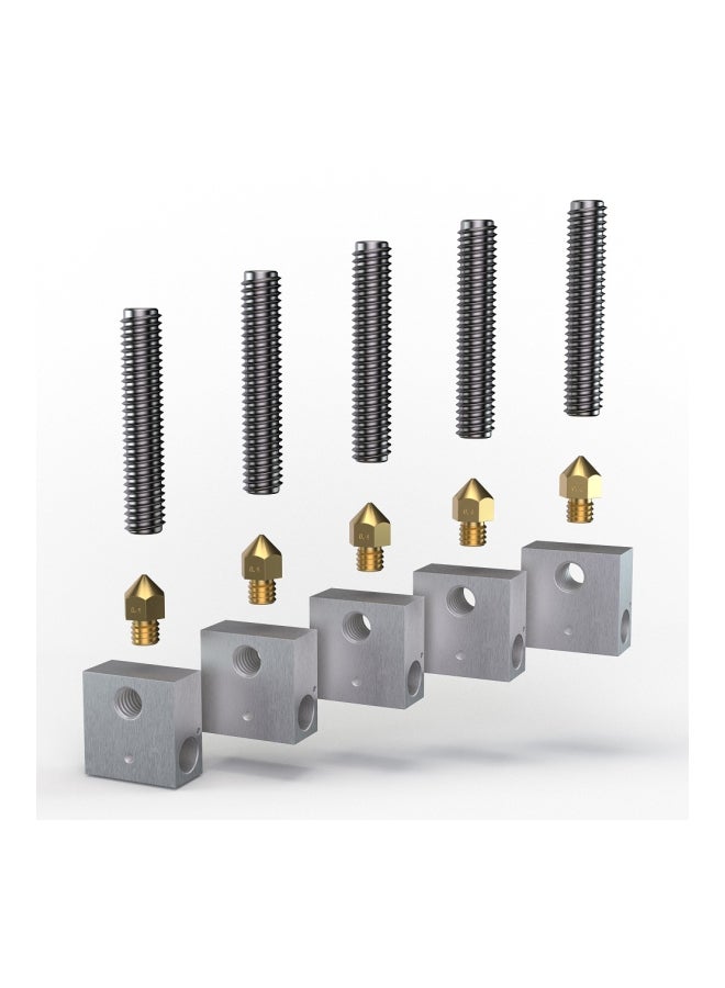 Anet 15-Piece 3D Printer Accessories Set Silver/Gold  - Image 3