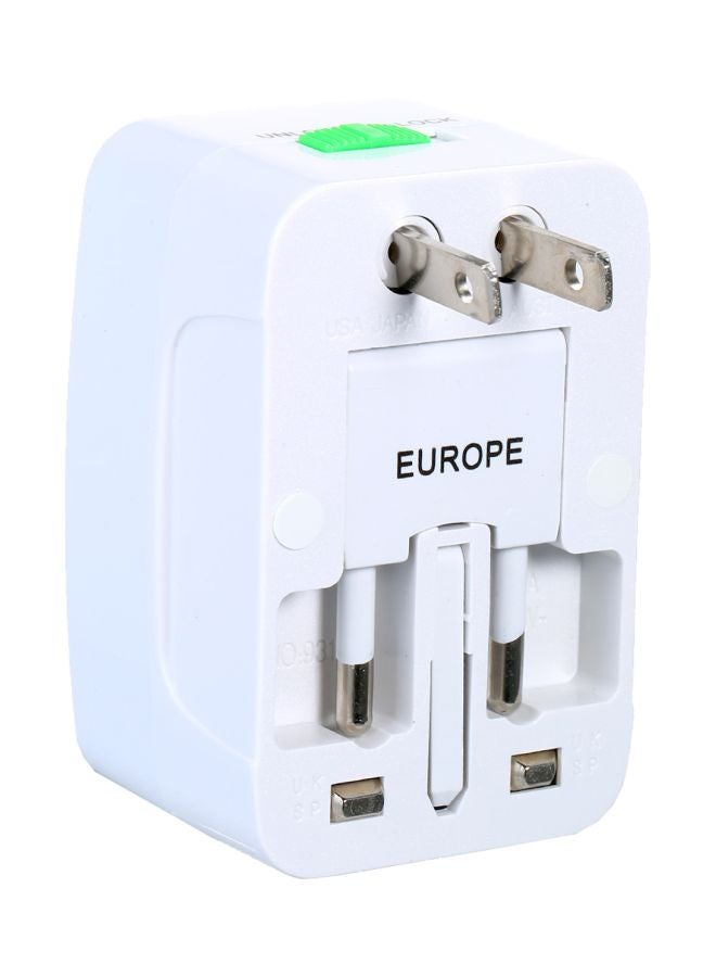 Universal Plug Adapter White 3x1.5x1.9inch  - Image 3
