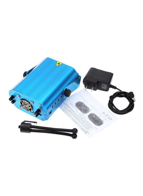 4-Piece LED Laser Projector Stage Lighting Effect With Tripod Blue 14.8x12.5x9centimeter