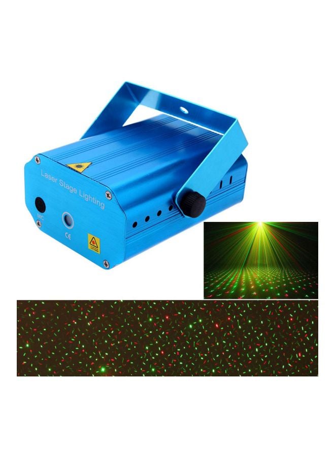 Generic - 4-Piece LED Laser Projector Stage Lighting Effect With Tripod Blue 14.8x12.5x9centimeter - Image 1