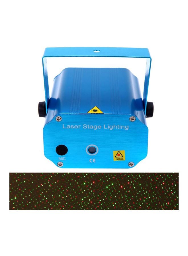 Generic - 4-Piece LED Laser Projector Stage Lighting Effect With Tripod Blue 14.8x12.5x9centimeter - Image 1