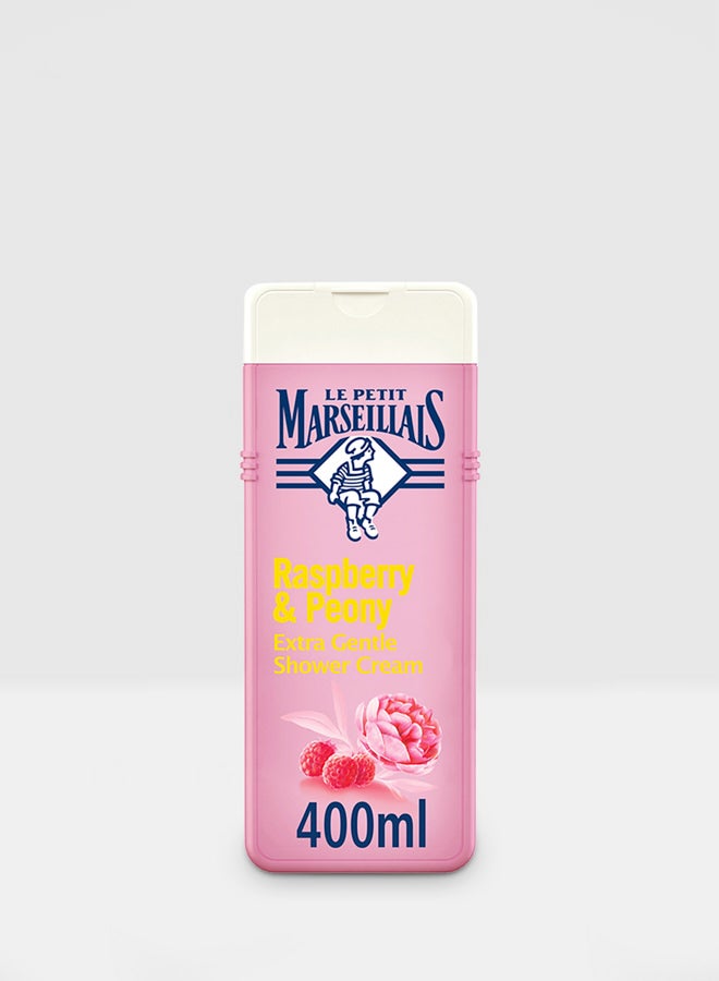 LE PETIT MARSEILLAIS - Extra Gentle Shower Cream - Raspberry And Peony 400ml - Image 1