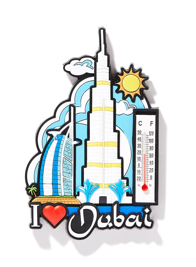Al Jaber Magnet Dubai Design Dubai blue L-6.5/H10.5cm  - Image 1