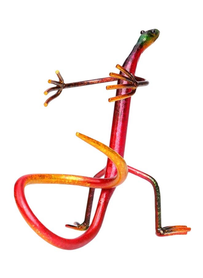TOOARTS Decorative Metal Bottle Shelf Red/Yellow/Green 24.2cm  - Image 1