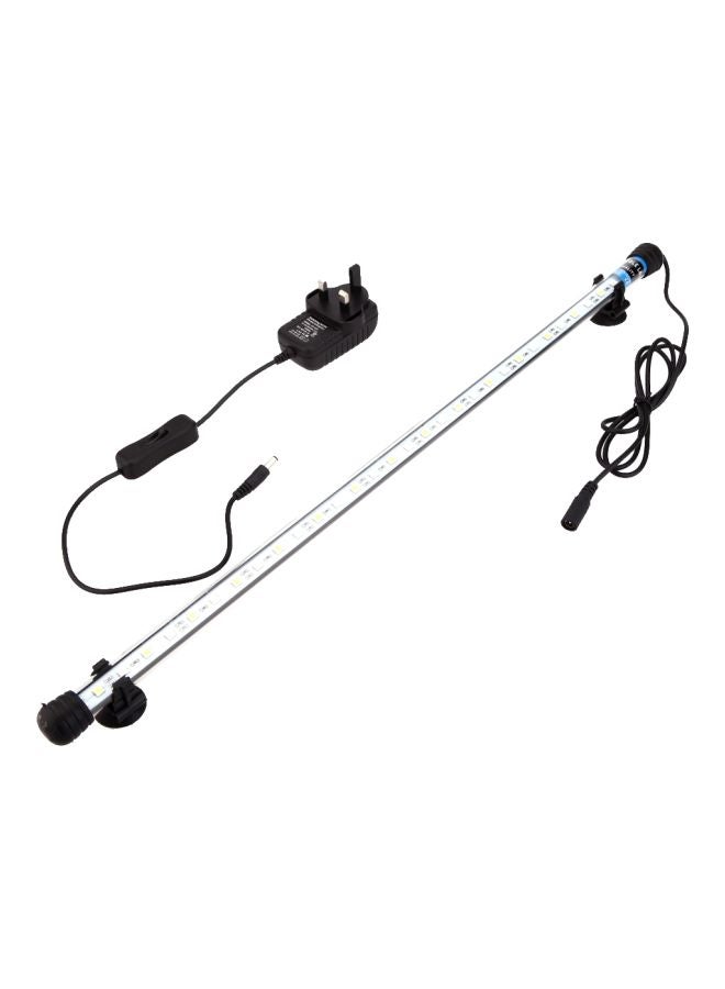 شريط إضاءة لحوض السمك بقابس بريطاني مكون من 30 مصباح LED أبيض/أزرق 57x2.5x2.5سم - Image 1