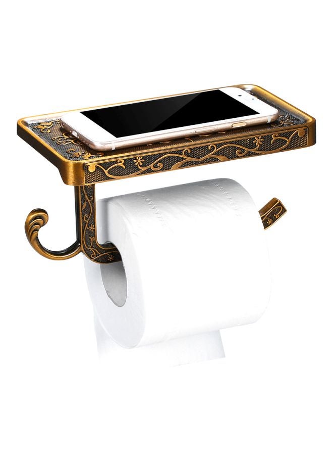 Wall Mounted Toilet Paper Holder Brown 18.5x10x9cm - Image 4