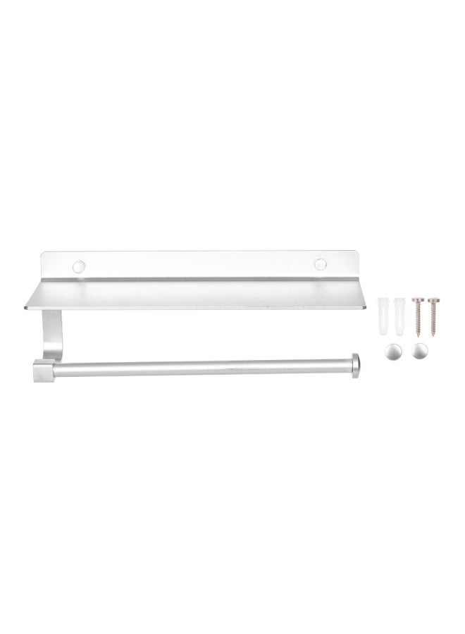 Wall Mounted Toilet Paper Holder Silver 33x11.5x12.5centimeter - Image 1
