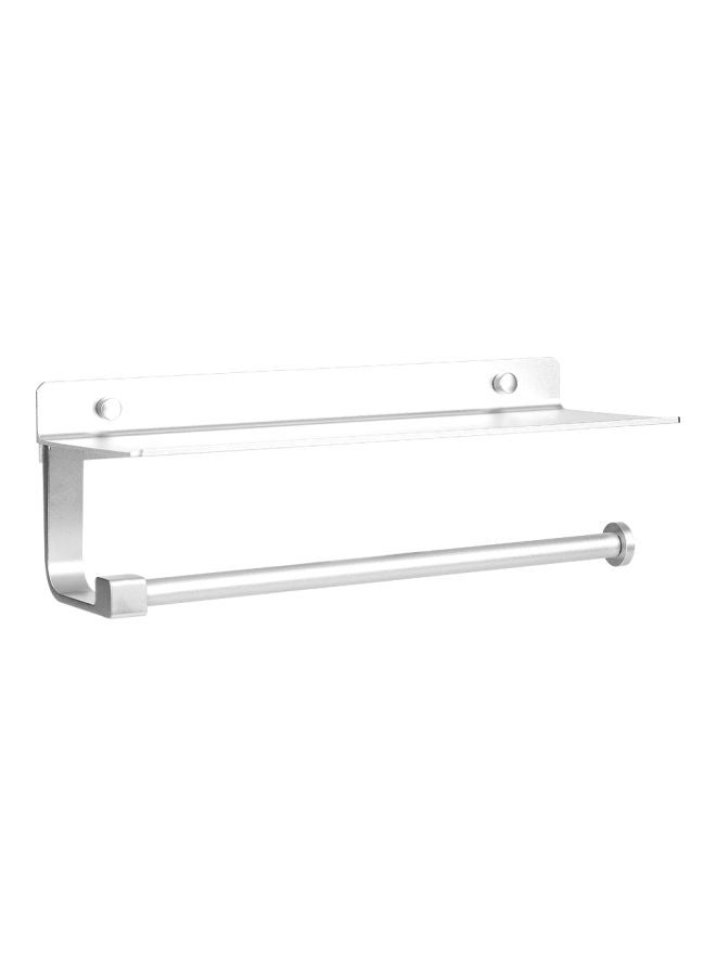 Wall Mounted Toilet Paper Holder Silver 33x11.5x12.5centimeter - Image 2