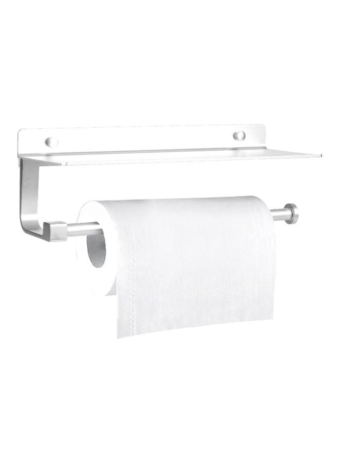 Wall Mounted Toilet Paper Holder Silver 33x11.5x12.5centimeter - Image 3