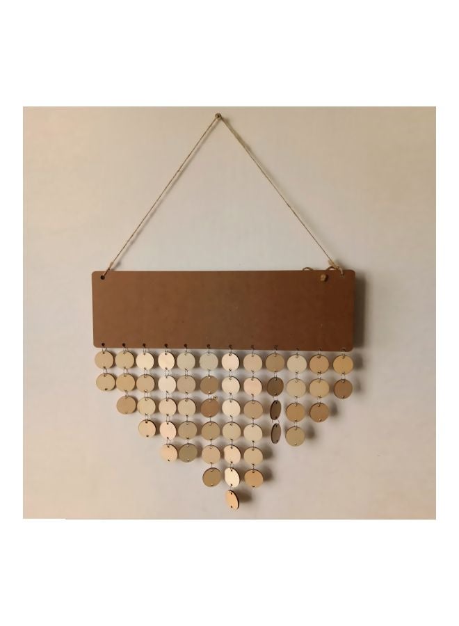 Generic DIY Wooden Birthday Calendar Beige/Brown  - Image 2
