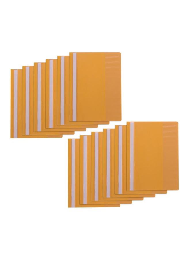 Generic - 12-Piece File Protector Yellow - Image 1