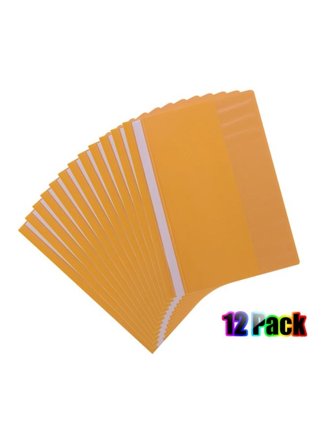 Generic - 12-Piece File Protector Yellow - Image 1