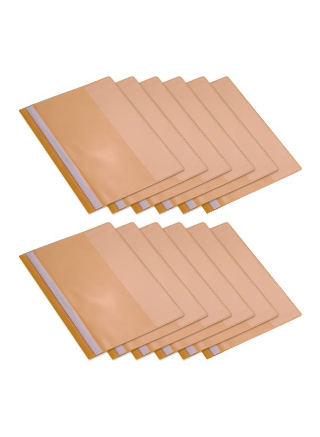 Generic - 12-Piece File Protector Yellow - Image 1