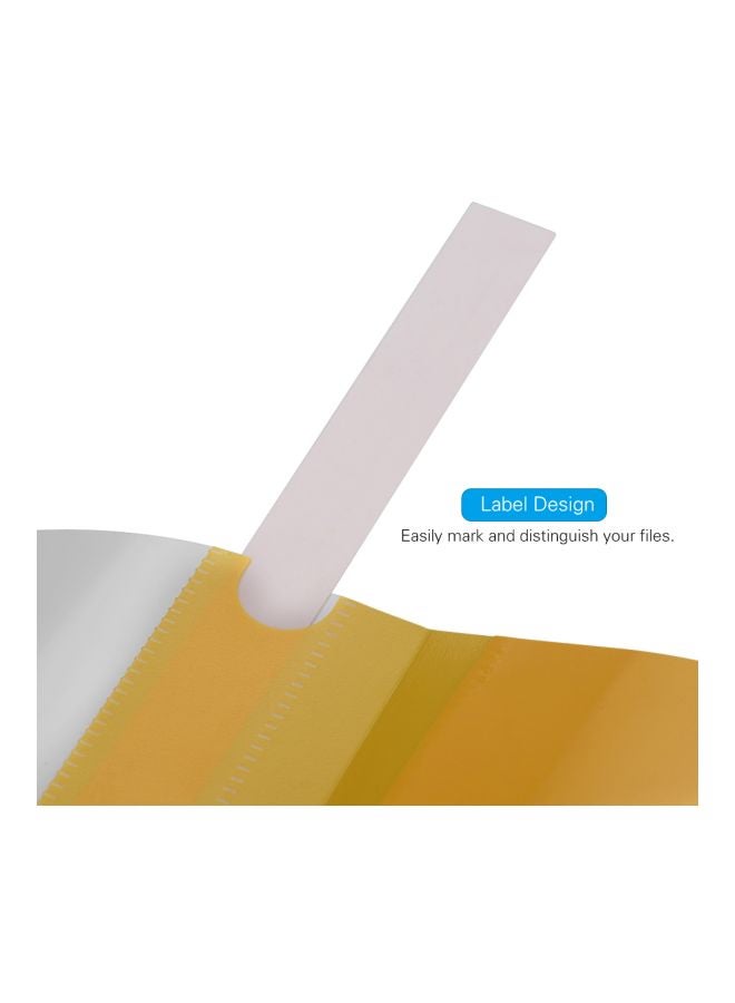 Generic - 12-Piece File Protector Yellow - Image 1