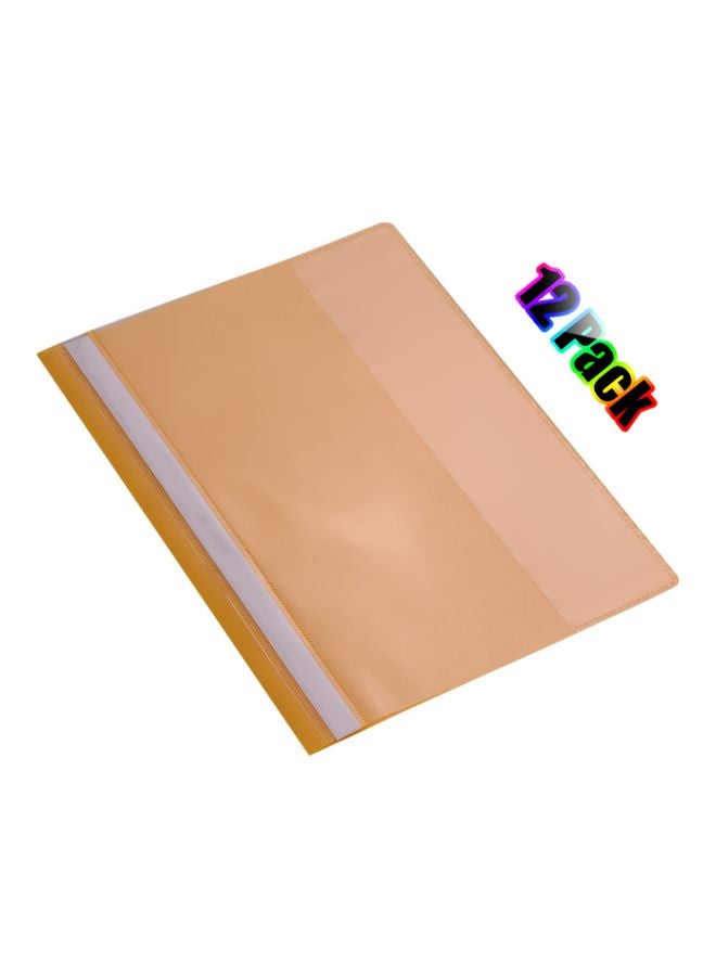 Generic - 12-Piece File Protector Yellow - Image 1