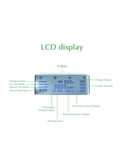 LiitoKala Lii-500 4-Slots LED Smart Battery Charger Black  - Image 4