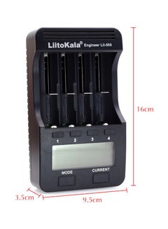 LiitoKala Lii-500 4-Slots LED Smart Battery Charger Black  - Image 5