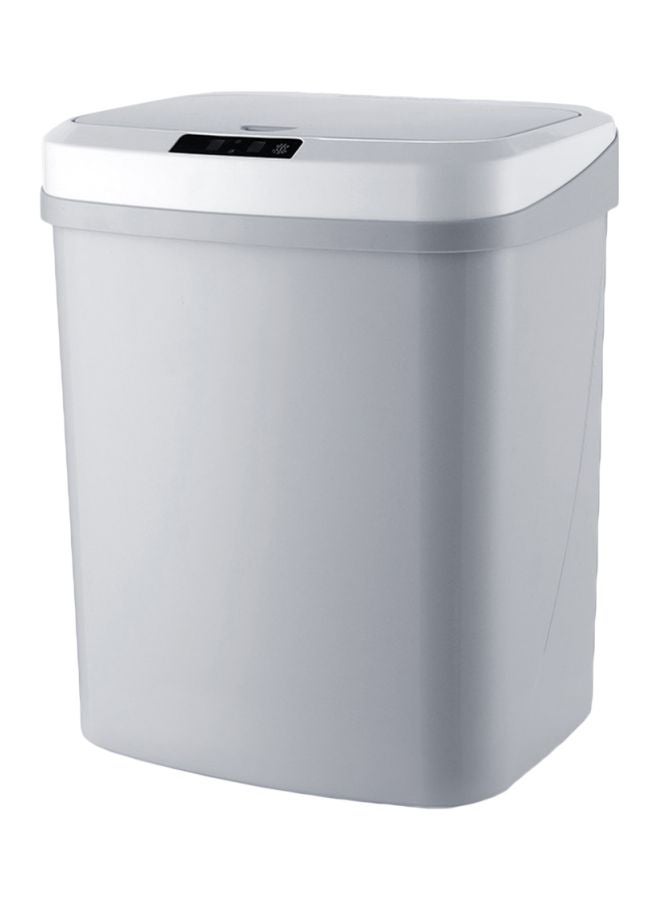 Generic Automatic Induction Electric Garbage Bin Grey/White 28.8x2.8x26.8centimeter  - Image 1