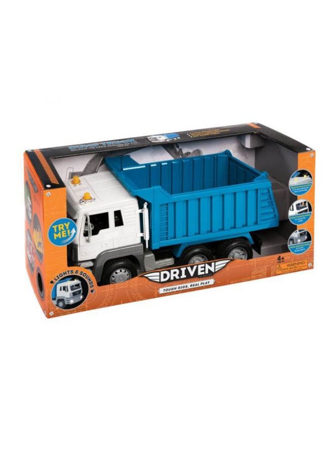 DRIVEN Big Dump Truck Toy WH1000Z Blue 47.8x18.3x23.8cm - Image 3