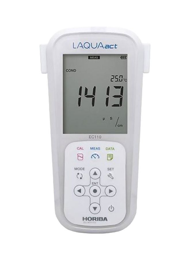 Horiba - Laqua Act EC110 EC/Res/TDS/Temp(°C) Handheld Meter White/Grey - Image 1