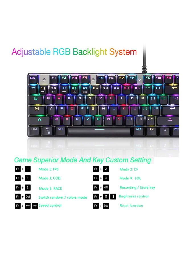 Motospeed - Ck888 Mechanical Gaming Keyboard And Mouse Combo - Image 1