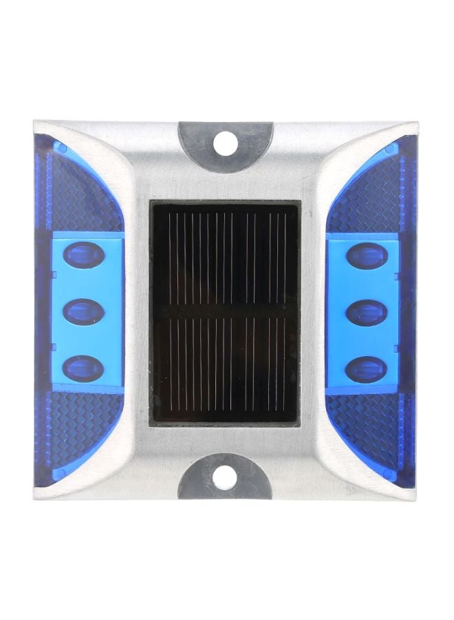 Solar Powered LED Driveway Lamp Blue/Silver - Image 4
