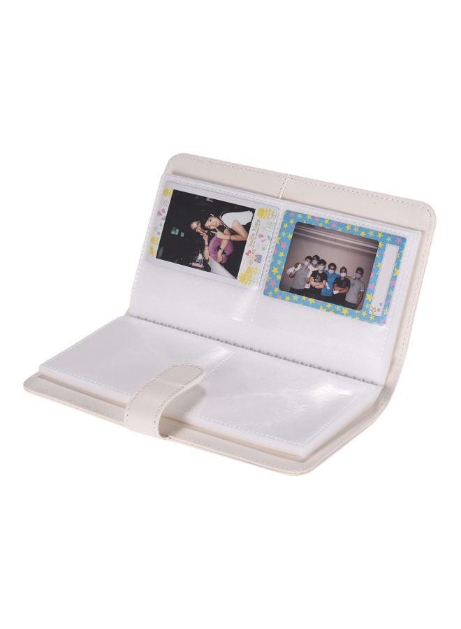 ألبوم صور من 80 جيب أبيض 19.8x11.2x2.7سم - Image 3