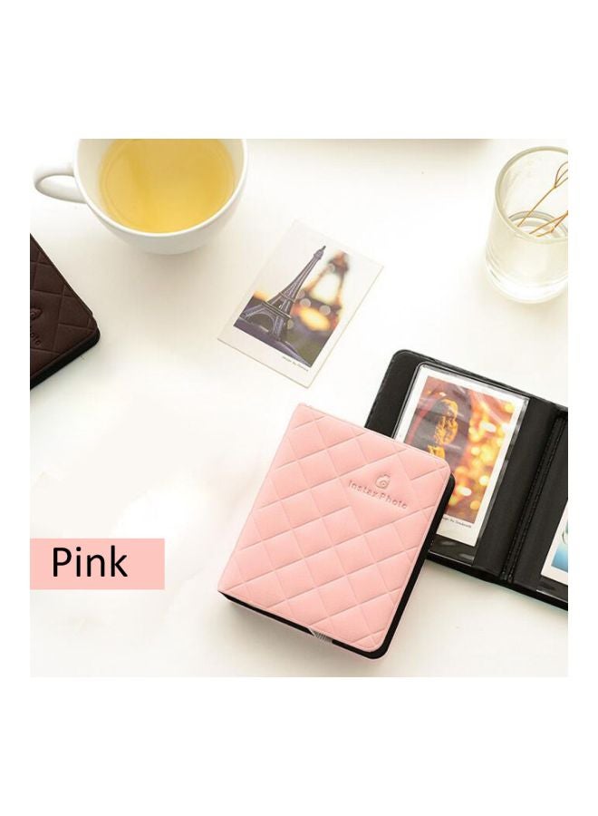 ANDOER 36-Pockets Centerfold Photo Album Pink/Black - Image 2