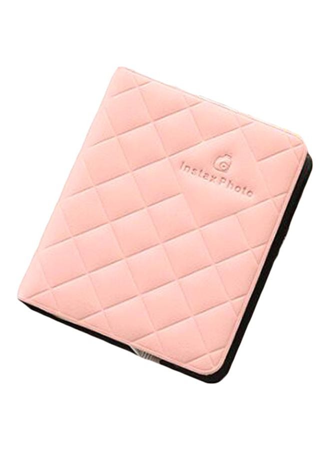 ANDOER 36-Pockets Centerfold Photo Album Pink/Black - Image 1